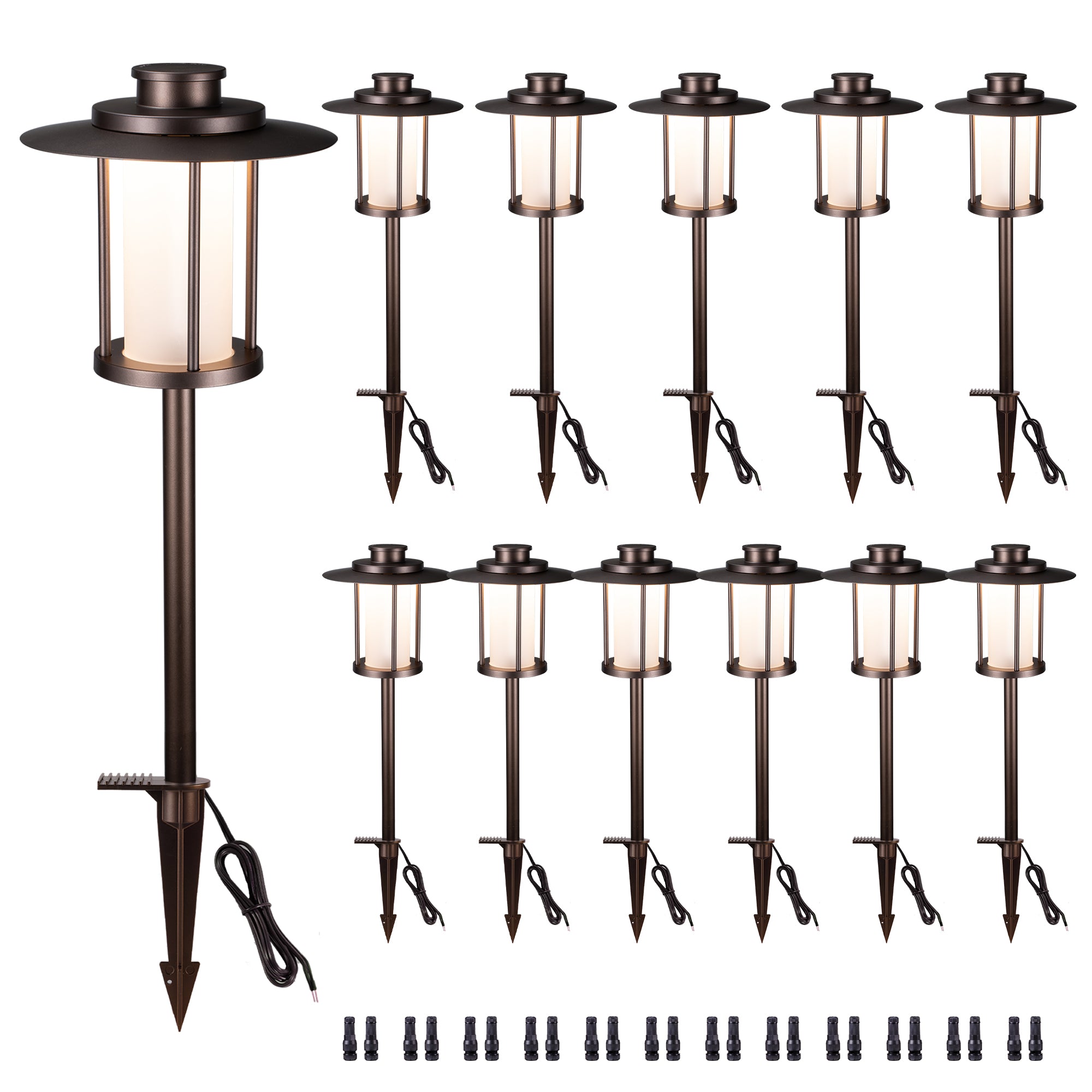 5 color temperatures path way lights outdoor