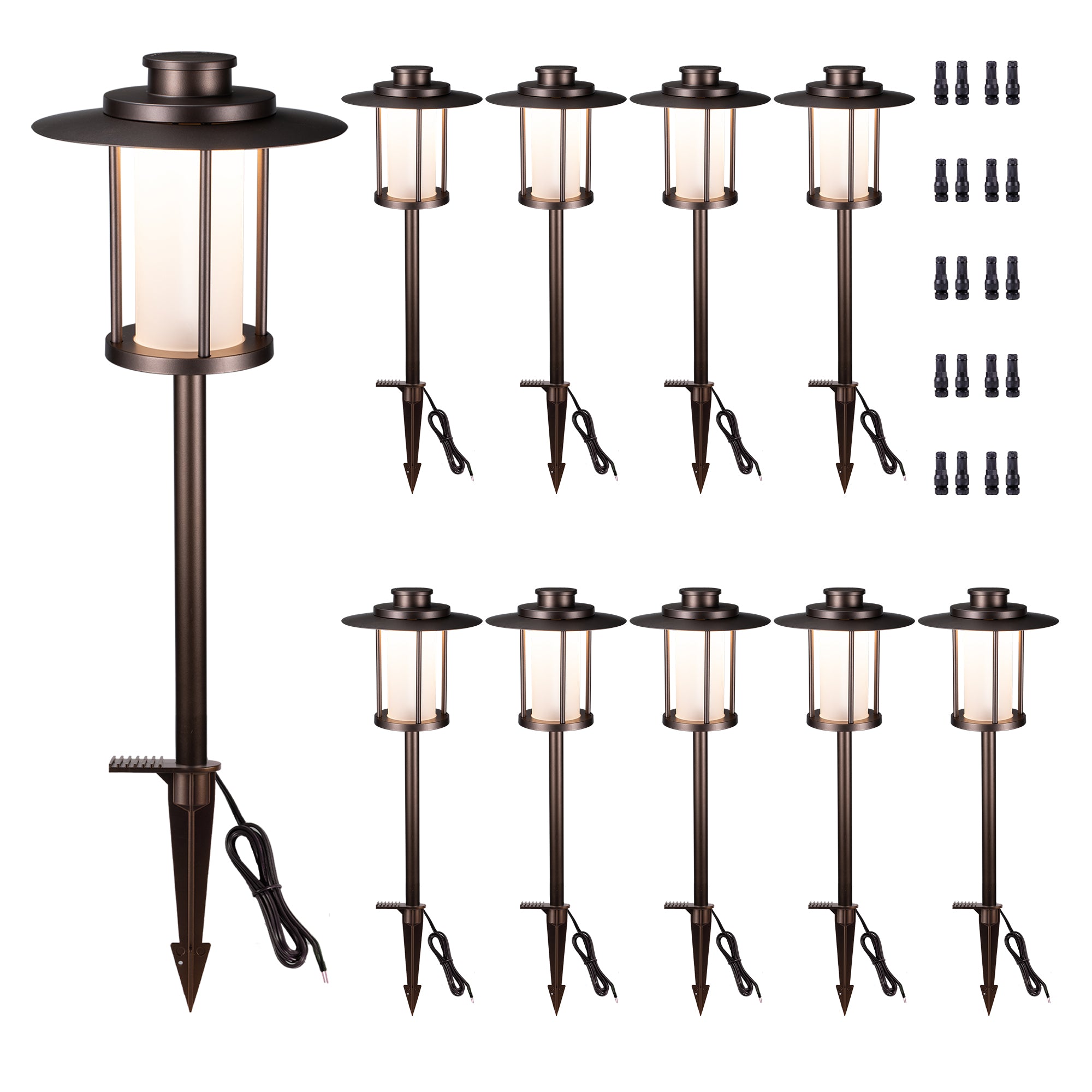 5 color temperatures pathway garden lighting
