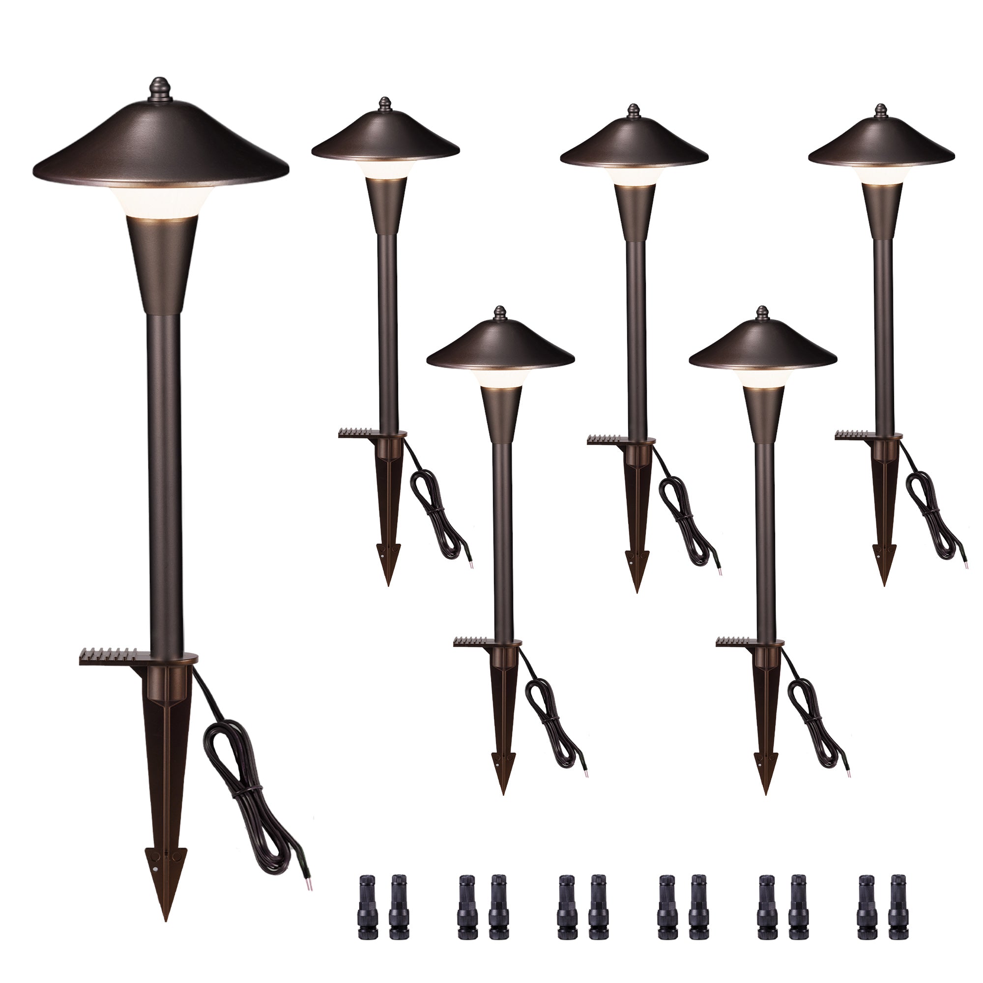 5cct outdoor walkway lights wired