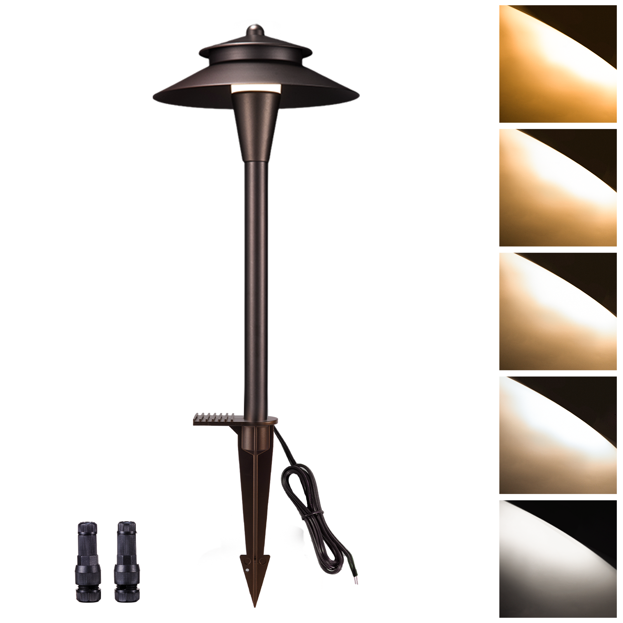 Five color temperatures walkway outdoor lights