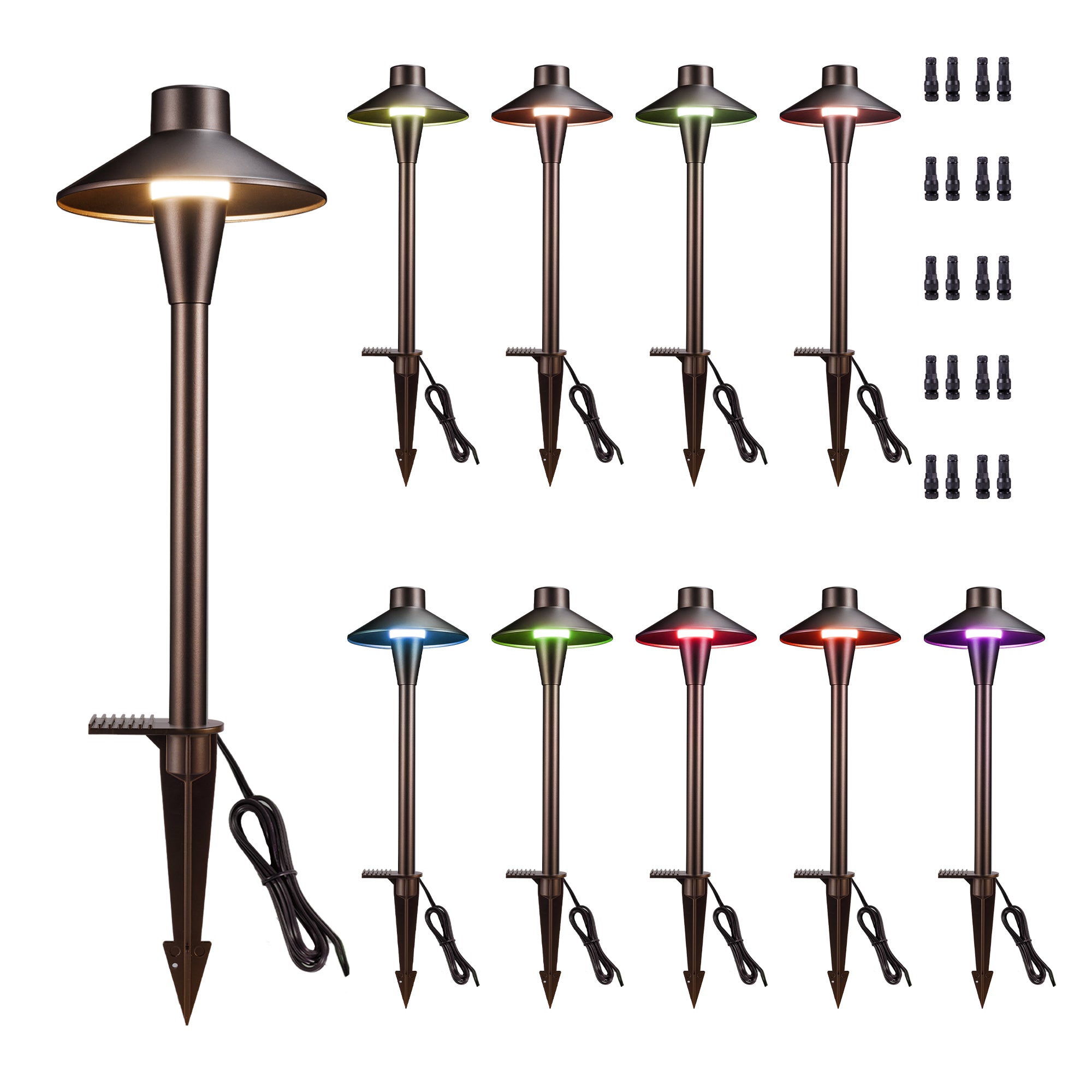 RGBCW wire walkway lights