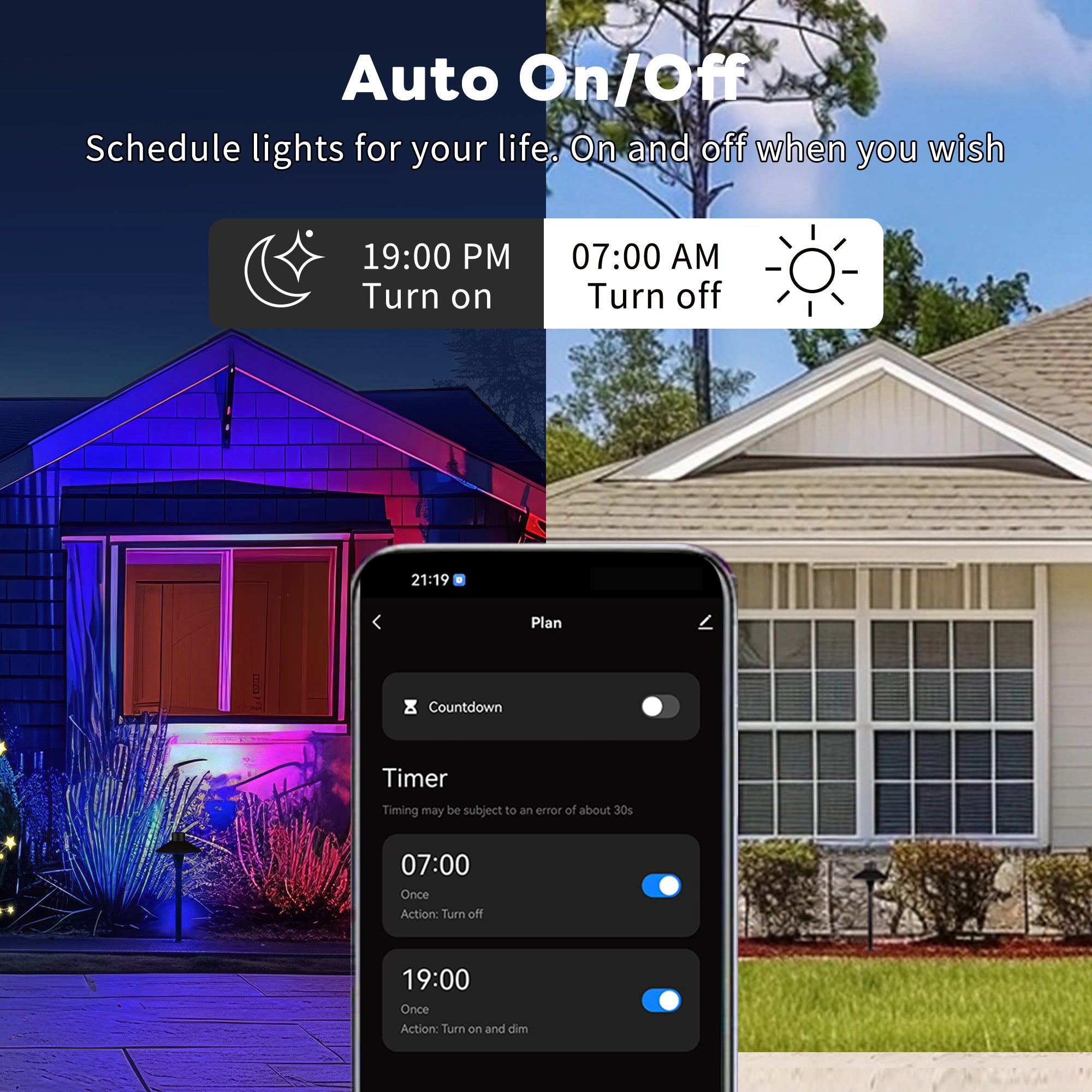 RGBCW wired walkway lights