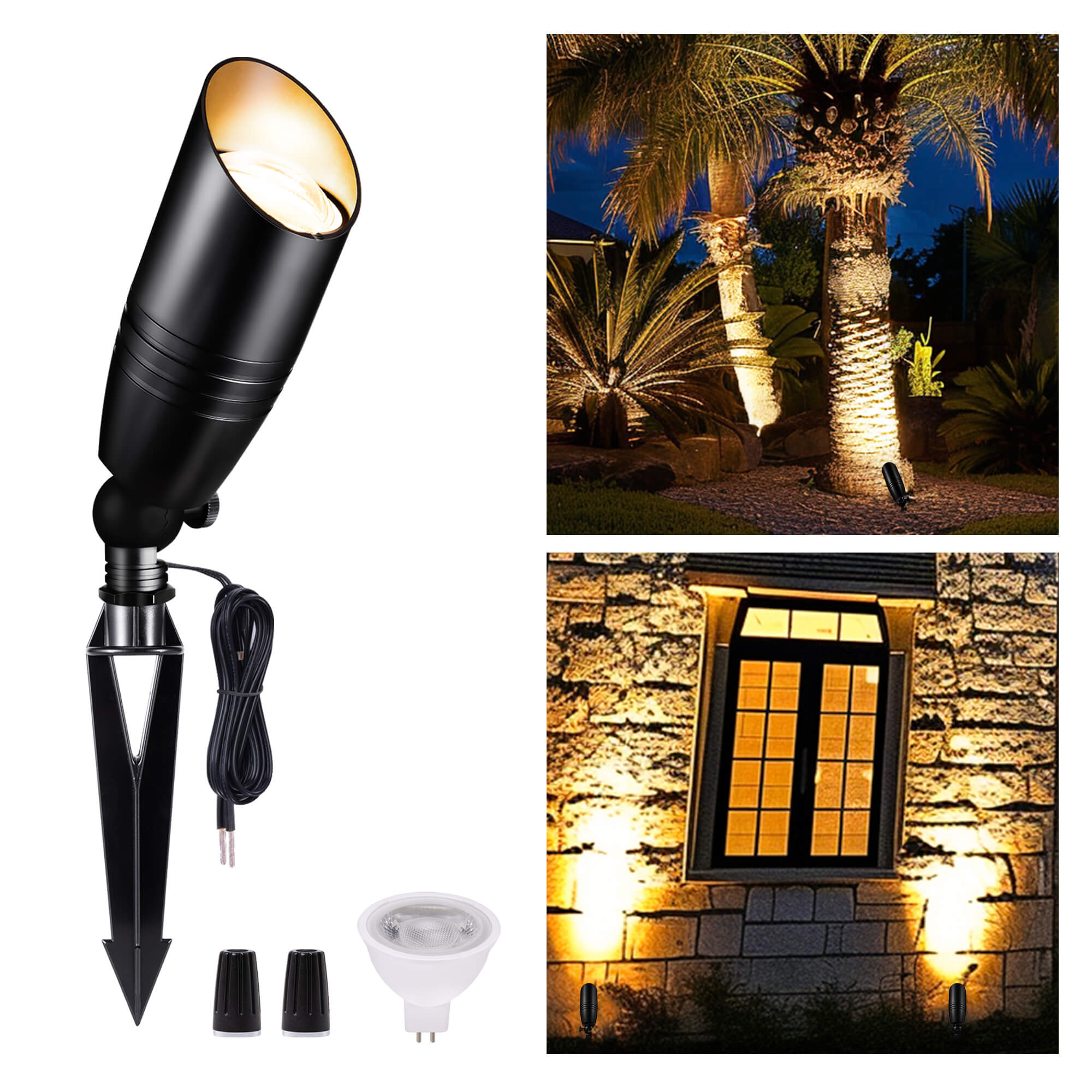 black light spotlight outdoor with bulb