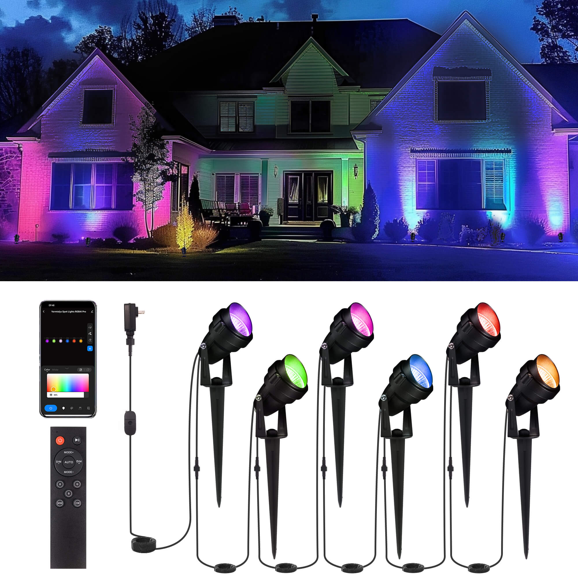 color changing landscape lighting