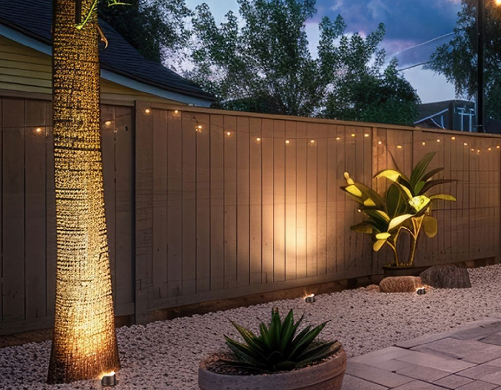 in-ground well light garden light