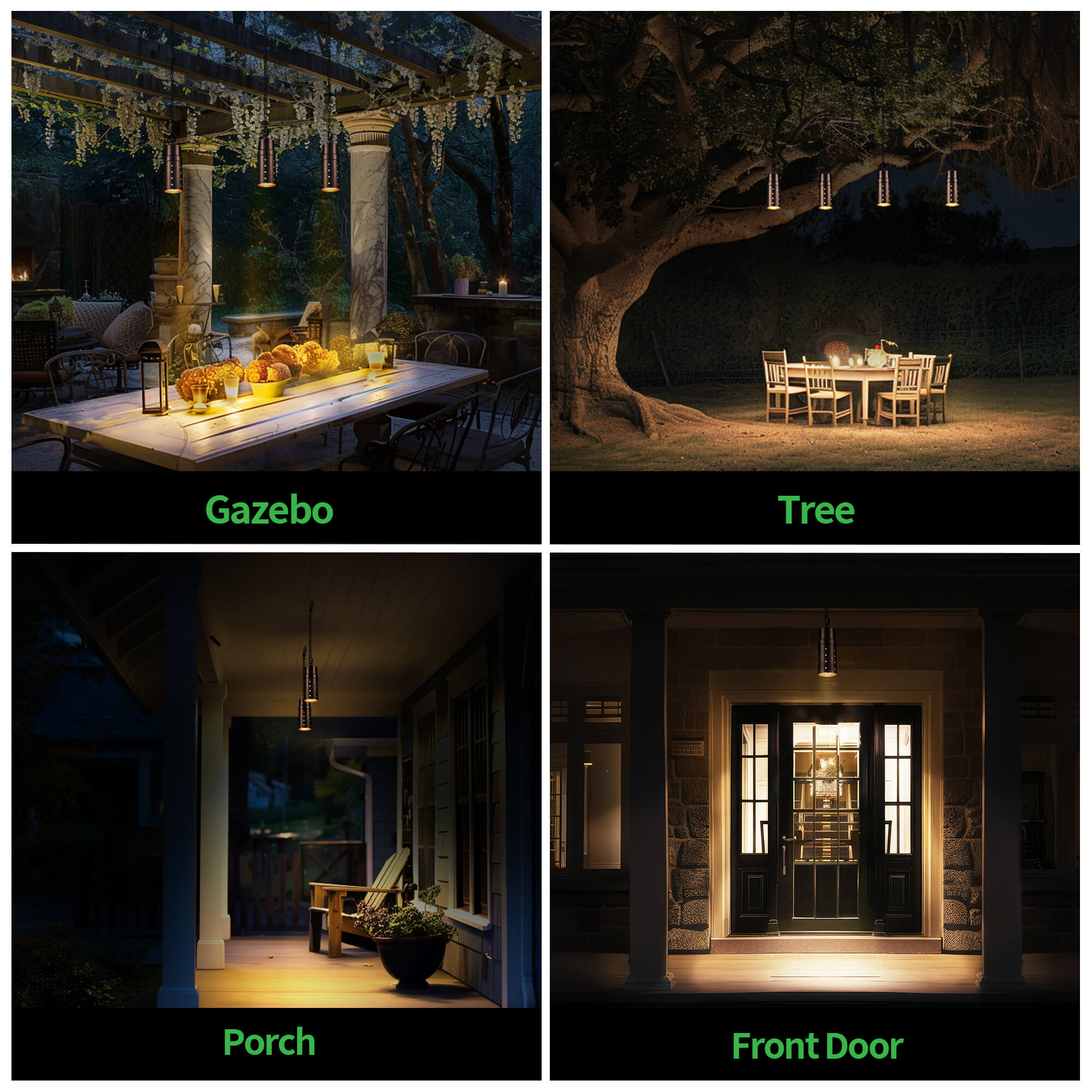 low voltage hanging lights