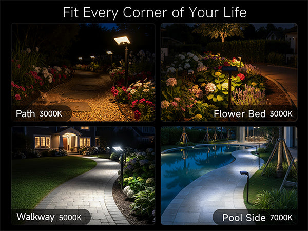 Solar Motion Sensor Pathway Lights (3401) - Application 2