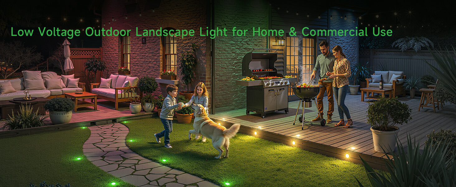RGBW color changing LED light showing red blue and green color options for outdoor decorative lighting and party ambiance