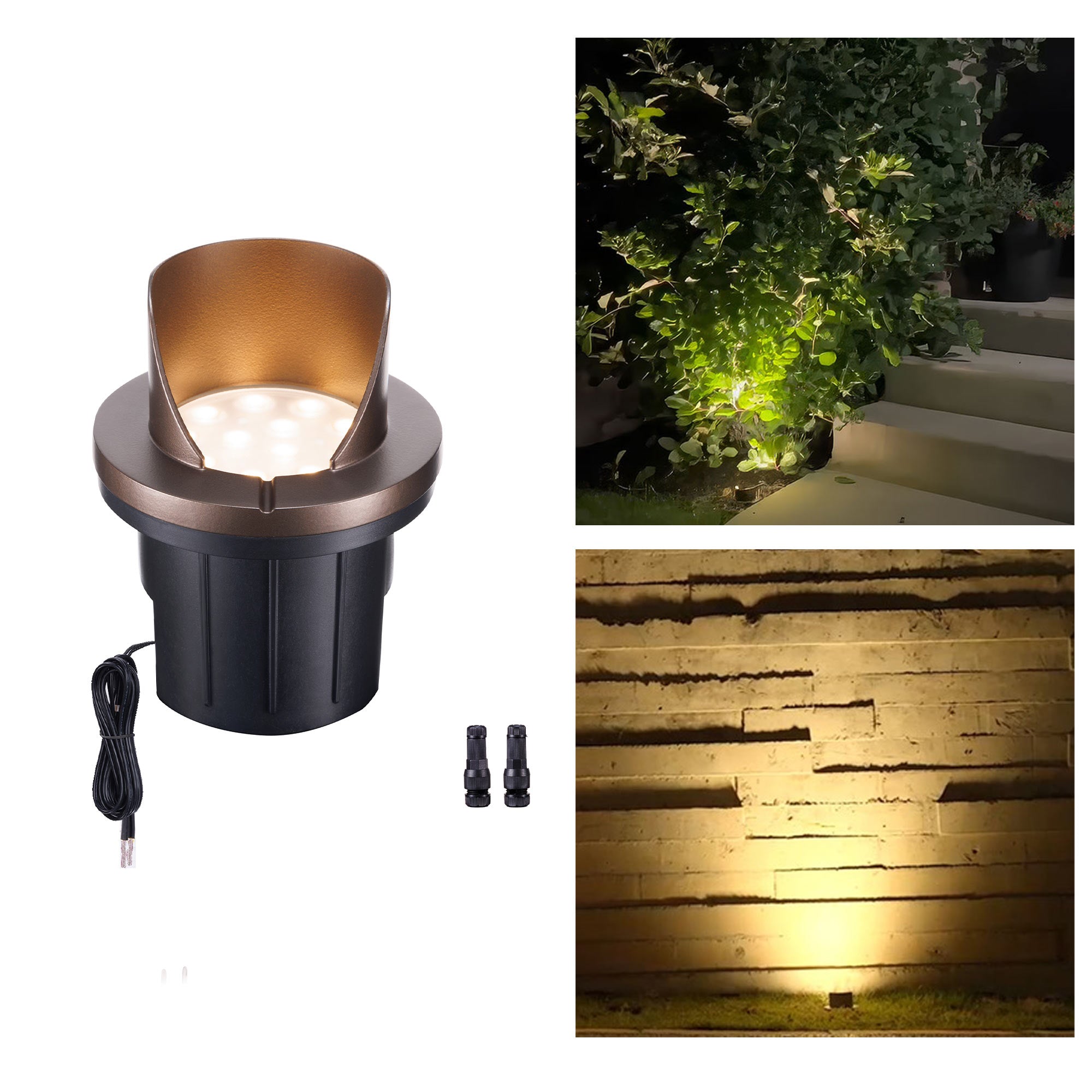 Shielded Math Lights Inground Outdoor Landscape Lights